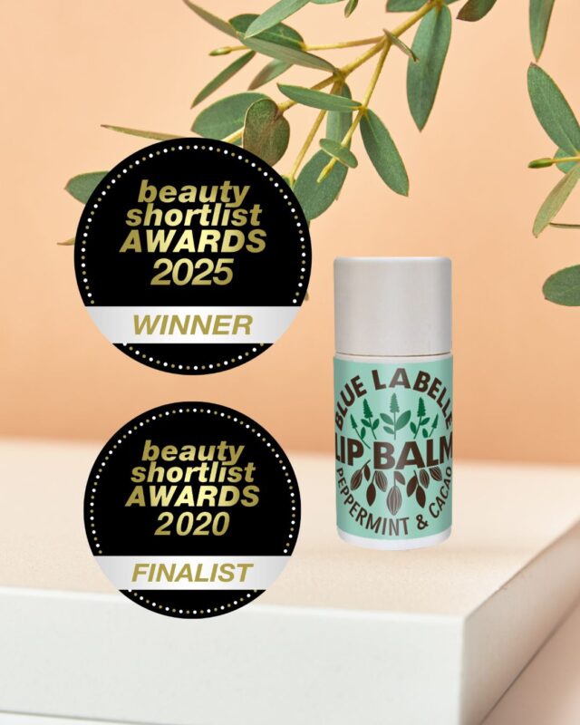 Peppermint & Cacao lip balm double award winning