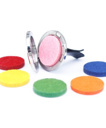 Car diffuser with felt discs