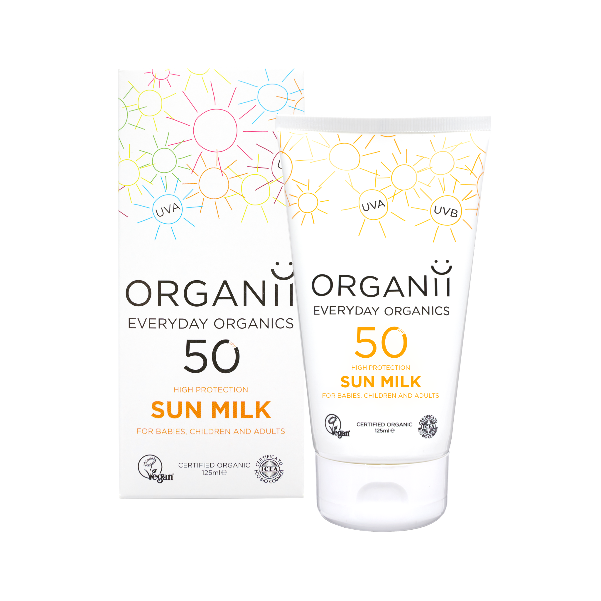 organii sun milk spf 50