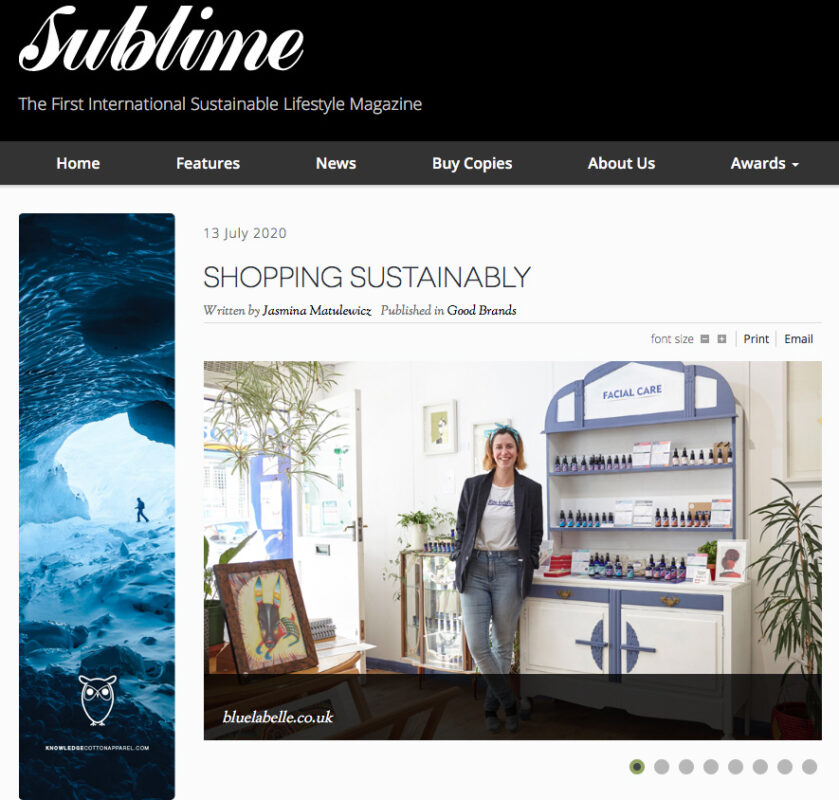 Sublime Magazine feature Blue Labelle