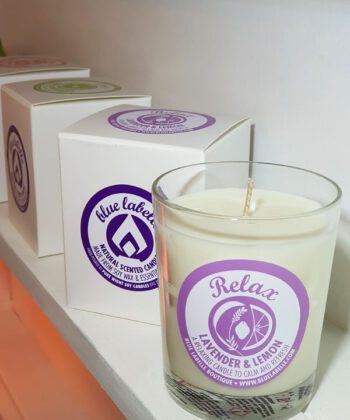 Alternative view of Blue Labelle Candles - Large 27cl
