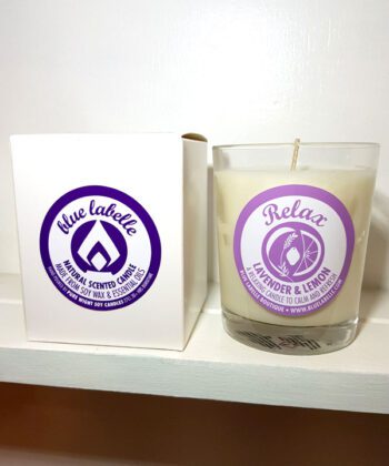 Blue Labelle Relax Lavender Candle large
