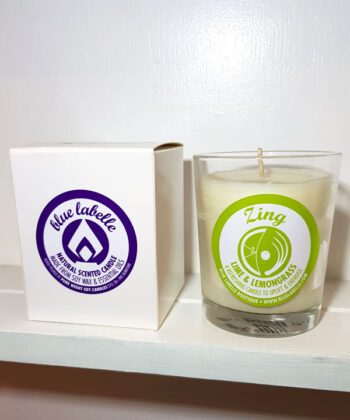 Blue Labelle Zing Candle large