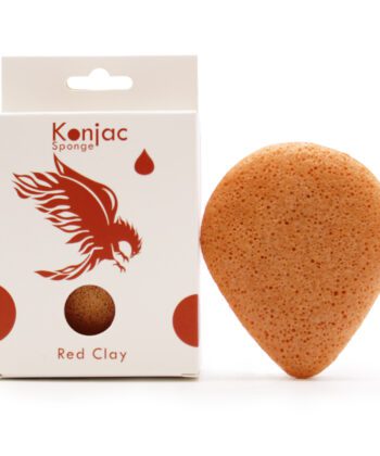 Red Clay Konjac Sponge - Konjac Facial Sponge
