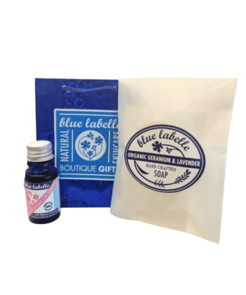 Hand oil and soap gift bag set 24
