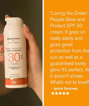 Green People Glow & Protect SPF 30 plus self tan